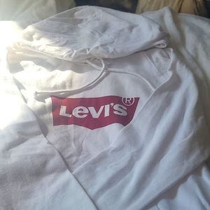 Levi's white Large pullover hoodie , sweater in good condition